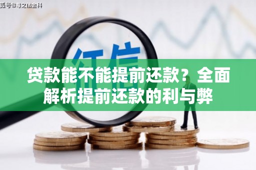 渭源贷款能不能提前还款？全面解析提前还款的利与弊