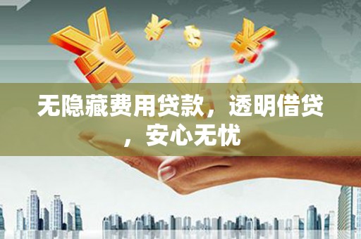 射阳无隐藏费用贷款，透明借贷，安心无忧
