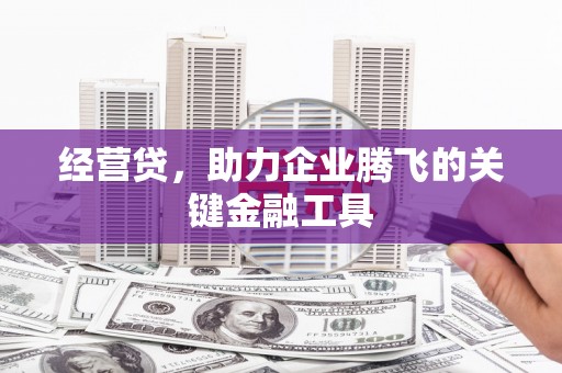 临漳经营贷，助力企业腾飞的关键金融工具