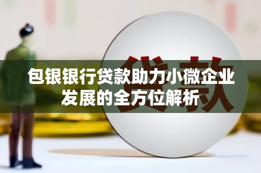 嵊泗包银银行贷款助力小微企业发展的全方位解析 嵊泗包银银行贷款助力小微企业发展的全方位解析