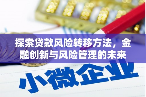 武进探索贷款风险转移方法，金融创新与风险管理的未来