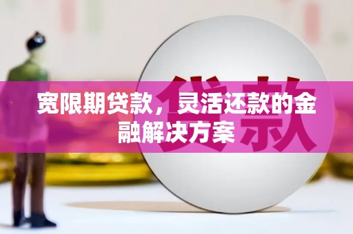 连山宽限期贷款，灵活还款的金融解决方案