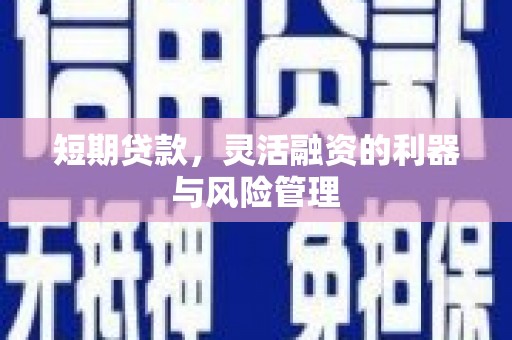 淡水短期贷款，灵活融资的利器与风险管理
