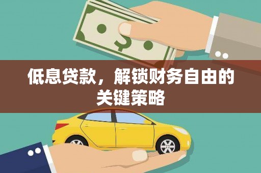 尼勒克低息贷款，解锁财务自由的关键策略