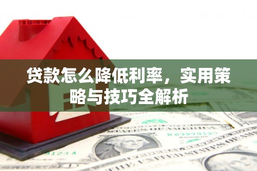 盐田贷款怎么降低利率，实用策略与技巧全解析
