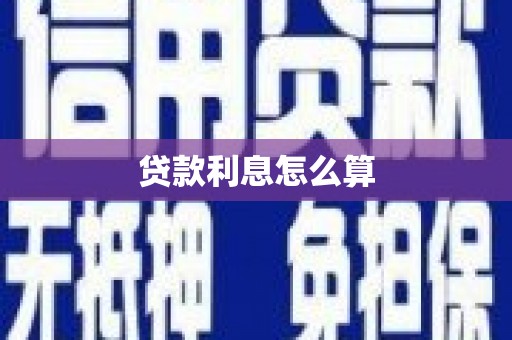 沙湾贷款利息怎么算