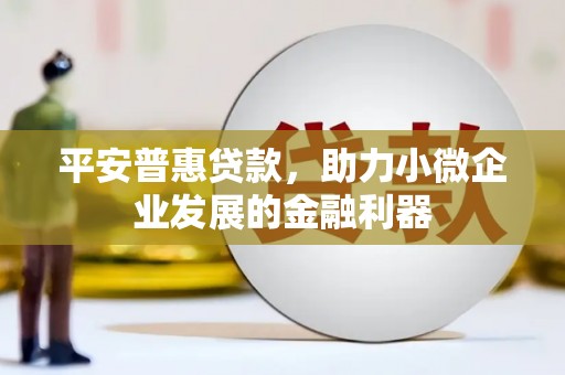 梓潼平安普惠贷款，助力小微企业发展的金融利器