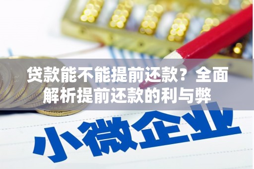 馆陶贷款能不能提前还款？全面解析提前还款的利与弊